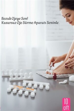 10 Çift  Oje Sürme Aparat - Parmak Ayırıcı Sünger  Esnek Ayak Aparatı . Kişisel Ürünler ve Kişisel Ürünler.