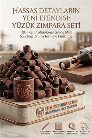 100 Adet 6.4mm Yüzük Zımpara Seti | Detay İşleme & Çapak Alma . Oto-Hırdavat ve Oto ve Hırdavat Ürünleri.