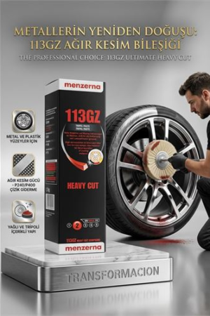 113GZ Heavy Cut Polisaj Pastası | 1.1kg Profesyonel Metal Parlatma Cilası . Oto-Hırdavat ve Oto ve Hırdavat Ürünleri.