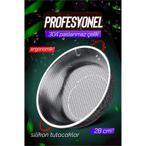 28 CM Kevgir Yuvarlak Süzgeç Profesyonel 304 Paslanmaz Çelik . Mutfak Ürünleri ve Mutfak Ekipmanları. 28 CM Kevgir Yuvarlak Süzgeç Profesyonel 304 Paslanmaz Çelik . Mutfak Ürünleri ve Mutfak Ekipmanları.