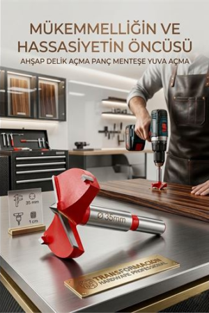 35 MM Ahşap Menteşe Yuvar Teri Açma Ahşap Delme Matkap Ucu 1 cm Şaft . Oto-Hırdavat ve Oto ve Hırdavat Ürünleri.