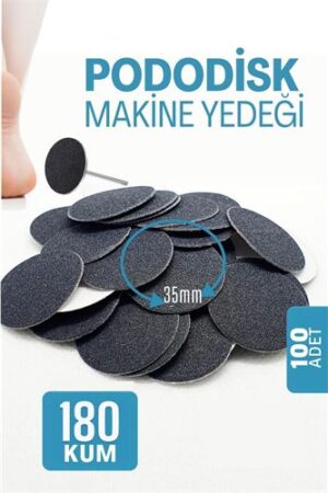 35 mm Pododisk - Nasır Sökücü Pedikür Makinesi Yedek Pedler 100 ADET . Kişisel Ürünler ve Kişisel Ürünler.