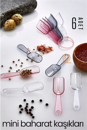 6 lı Şeffaf Baharat Kaşığı Camino Design . Mutfak Ürünleri ve Mutfak Ekipmanları.