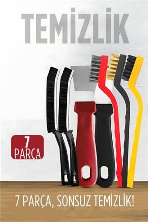 7 Parça Çok Amaçlı Temizlik Spatula ve Fırça Seti . Oto-Hırdavat ve Oto ve Hırdavat Ürünleri.