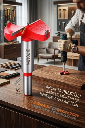 70 MM Ahşap Menteşe Yuvar Teri Açma Ahşap Delme Matkap Ucu 1 cm Şaft . Oto-Hırdavat ve Oto ve Hırdavat Ürünleri.