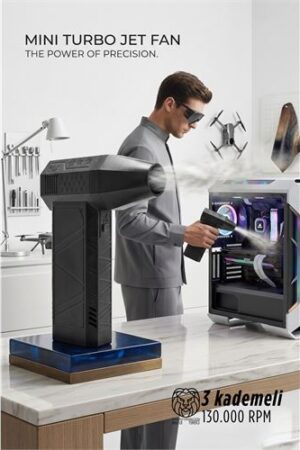 Aero-Jet X3 Mini Turbo Fan - 3 Kademe Güçlü Hava Üfleyici PC