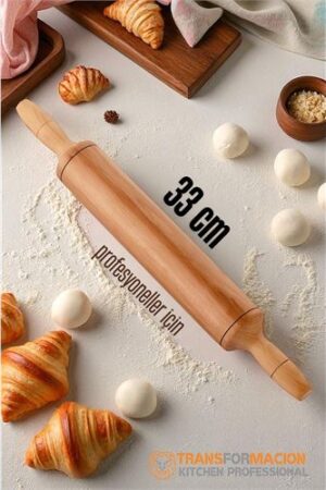 Ahşap Merdane Hamur Açma Merdanesi - 33 cm Küçük Mutfak Merdanesi . Mutfak Ürünleri ve Mutfak Ekipmanları.