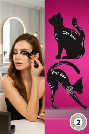 Alessandra Vante Serisi 10 Formlu Kedi Gözü Eyeliner Şablonu - 4 lü Profesyonel Set . Kişisel Ürünler ve Kişisel Ürünler.