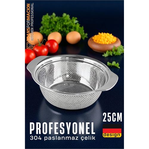 Alman Tip Kevgir - 304 Paslanmaz Çelik Profesyonel Süzgeç 25 Cm . Mutfak Ürünleri ve Mutfak Ekipmanları. Alman Tip Kevgir - 304 Paslanmaz Çelik Profesyonel Süzgeç 25 Cm . Mutfak Ürünleri ve Mutfak Ekipmanları.
