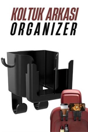 Araç Koltuk Arkası Organizer Bardak Telefon Tutucu . Oto-Hırdavat ve Oto ve Hırdavat Ürünleri.