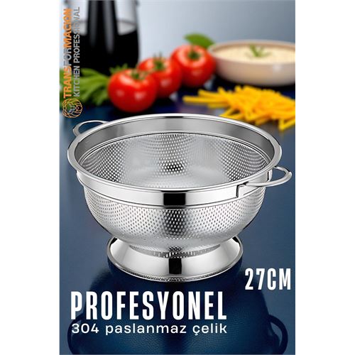 Ayaklı Kevgir - 304 Paslanmaz Çelik Profesyonel Ayaklı Süzgeç 27 Cm . Mutfak Ürünleri ve Mutfak Ekipmanları. Ayaklı Kevgir - 304 Paslanmaz Çelik Profesyonel Ayaklı Süzgeç 27 Cm . Mutfak Ürünleri ve Mutfak Ekipmanları.