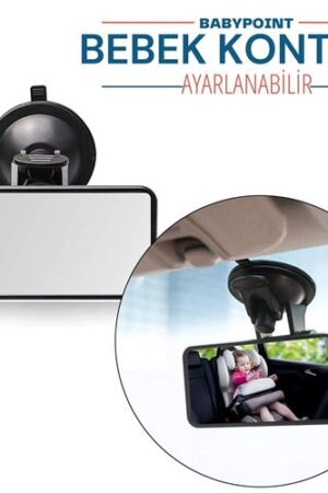 BABYPOINT Ayarlanabilir Bebek Araç Aynası – Güvenli Sürüş İçin Geniş Görüş . Kişisel Ürünler ve Kişisel Ürünler.