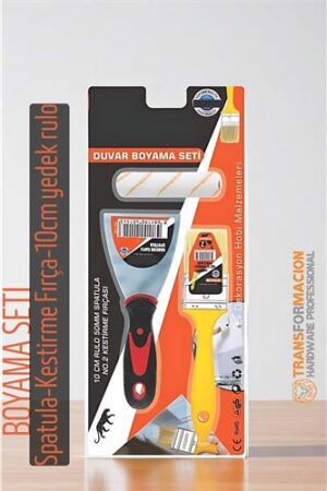 Boyama Seti - Spatula - Kestirme Fırça - 10cm yedek rulo . Ev Ürünleri ve Ev Ürünleri.