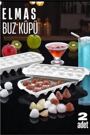 Buz Kalıbı ELMAS İçecek Buz Kalıbı - Mutfak Buz Kalıbı Kolay Çıkarılır Buz Kalıbı 2 ADET . Mutfak Ürünleri ve Mutfak Ekipmanları.