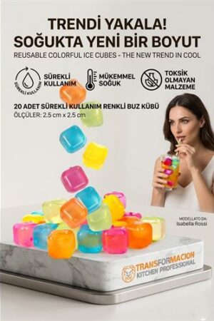 Buz Küpü Sürekli Kullanım 20 ADET Nordgröna . Mutfak Ürünleri ve Mutfak Ekipmanları.
