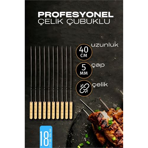 Çelik Şiş Çubuğu - Mangal Şişi Ahşap Saplı Kebap Şişi 18 Adet . Kişisel Ürünler ve Kişisel Ürünler. Çelik Şiş Çubuğu - Mangal Şişi Ahşap Saplı Kebap Şişi 18 Adet . Kişisel Ürünler ve Kişisel Ürünler.