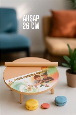 Çocuk 26 cm Ahşap Hamur Açma Masası Mini Oklava ile Oyun Hamuru Tahtası. Kişisel Ürünler ve Kişisel Ürünler.