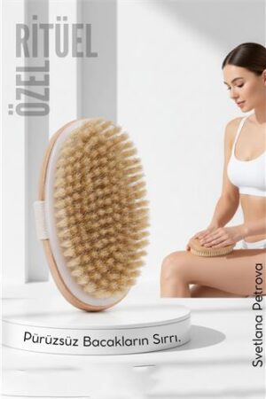 Doğal At Kılı Selülit Karşıtı Vücut Fırçası Peeling Masaj Aleti Selülit Fırçası . Kişisel Ürünler ve Kişisel Ürünler.
