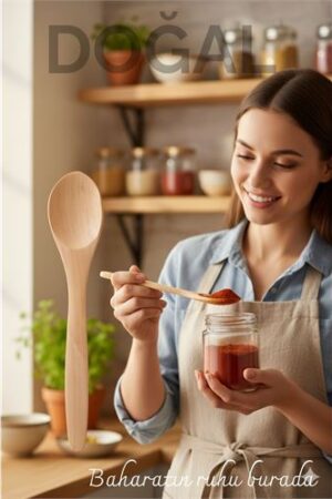 Doğal Gürgen Baharat Kaşığı – 13 cm