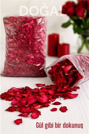 Doğal Kurutulmuş Gül Yaprakları – Dekoratif