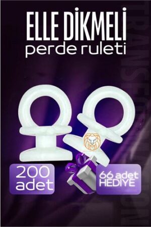 Elle Dikmeli Perde Düğmesi Perde Ruleti 266 ADET . Ev Ürünleri ve Ev Ürünleri.