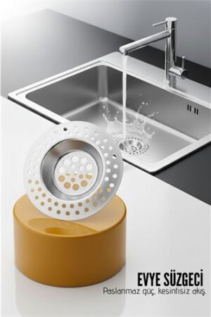 Evye Süzgeci 7.1 cm Paslanmaz Çelik  - Mutfak Lavabo Gider Süzgeci Seti Tıkanma Önleyici . Mutfak Ürünleri ve Mutfak Ekipmanları.