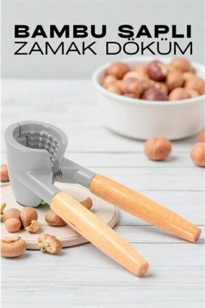 Fındık ve Ceviz Kırıcı - Bambu Saplı Döküm Ceviz Fındık Kıracağı . Mutfak Ürünleri ve Mutfak Ekipmanları.