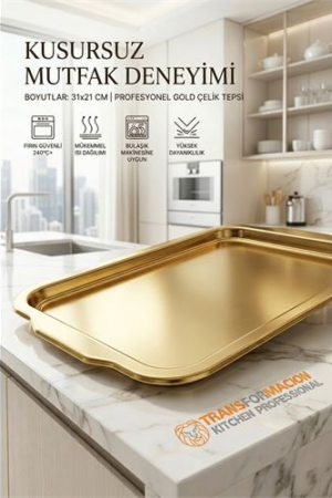 Gold Profesyonel Sunum Tepsisi - Heidi Bauer Serisi 31x21 cm . Mutfak Ürünleri ve Mutfak Ekipmanları.