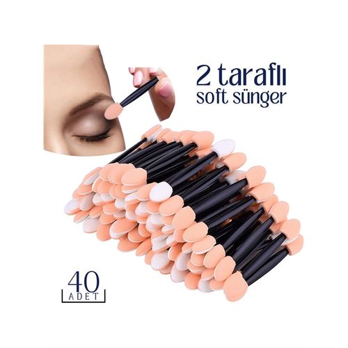 Göz Farı Süngeri 40’lı Paket – Çift Uçlu Göz Farı Süngeri 40’lı Paket – Çift Uçlu