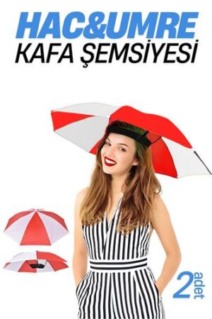 Hac Umre Kafa Şemsiyesi Güneş Koruma Şemsiyesi 2 adet . Kişisel Ürünler ve Kişisel Ürünler.