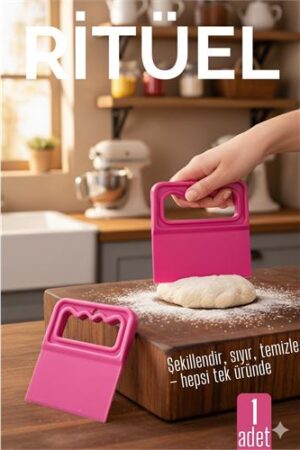 Hamur Kesici Kazıyıcı ve Spatula  - Esnek Yapı ile Unlu Mamul Hazırlığı İçin Pratik Yardımcı . Mutfak Ürünleri ve Mutfak Ekipmanları.