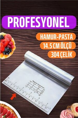 Hamur Kesici Spatula Profesyonel 304 Paslanmaz Çelik . Mutfak Ürünleri ve Mutfak Ekipmanları.
