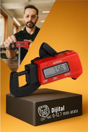 Hassas Dijital Kalınlık Ölçer - Mikro Detay Profesyonel Kumpas 12.7 cm . Oto-Hırdavat ve Oto ve Hırdavat Ürünleri.