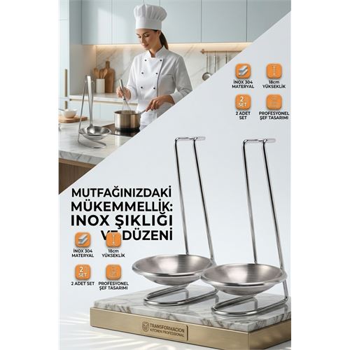 Inox Kepçe Standı - 2 li Kaşık Kepçe Standı- Profesyonel Şef Tasarımı . Mutfak Ürünleri ve Mutfak Ekipmanları. Inox Kepçe Standı - 2 li Kaşık Kepçe Standı- Profesyonel Şef Tasarımı . Mutfak Ürünleri ve Mutfak Ekipmanları.