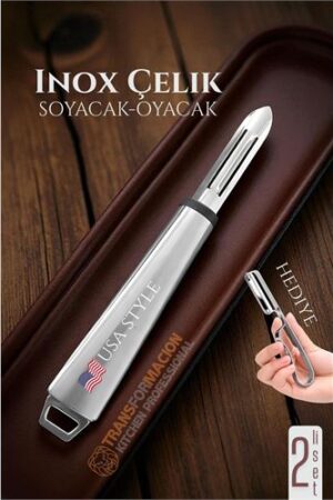 Inox Soyacak - Sebze Soyacağı - Kabak Dolma Oyacağı 2 li SET . Mutfak Ürünleri ve Mutfak Ekipmanları.