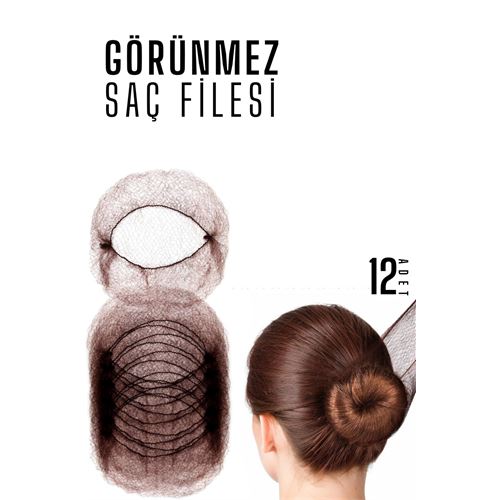 KAHVE Saç Filesi Görünmez 12 ADET . Kuaför Berber ve Kuaför Malzemeleri. KAHVE Saç Filesi Görünmez 12 ADET . Kuaför Berber ve Kuaför Malzemeleri.