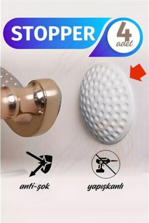 Kapı Stopperi Golf Topu Model Kapı Çarpma Önleyici 4 Adet . Ev Ürünleri ve Ev Ürünleri.