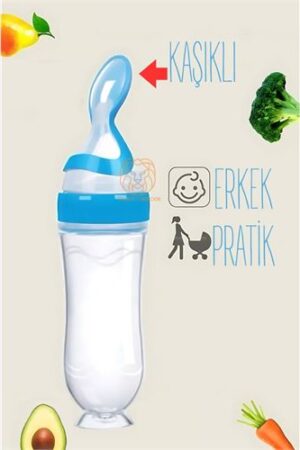Kaşıklı Mama Silikon Biberon ERKEK Bebek Besleyici . Kişisel Ürünler ve Kişisel Ürünler.