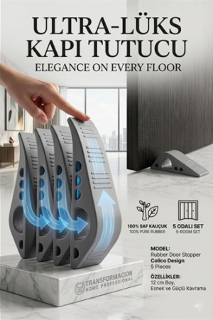 Kauçuk Kapı Stopperi Colico Design 5 Adet . Ev Ürünleri ve Ev Ürünleri.