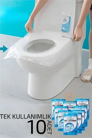 Klozet Kapağı Kılıfı Hijyenik Seyahat Tek Kullanımlık Klozet WC Örtüsü 10 ADET . Kişisel Ürünler ve Kişisel Ürünler.