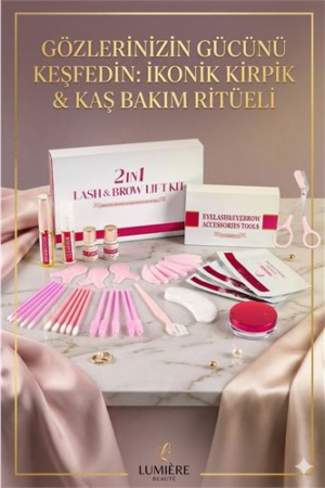 Lash Lift & Brow Lamination 2 in 1 Profesyonel Bakım Seti - 5 Dakikada Hızlı Etki ve Uzun Süre Kalıcılık . Kuaför Berber ve Kuaför Malzemeleri.