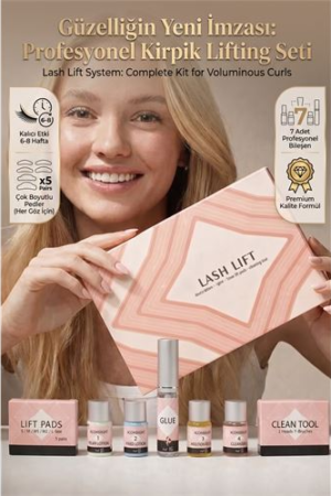 Lash Lift & Kirpik Lifting Seti - 5-8 Dakikada Hızlı ve Kalıcı Kıvrım 8 Haftaya Kadar . Kuaför Berber ve Kuaför Malzemeleri.