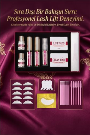 Lash Lift & Kirpik Lifting Seti - 5-8 Dakikada Hızlı ve Kalıcı Kıvrım 8 Haftaya Kadar . Kuaför Berber ve Kuaför Malzemeleri.