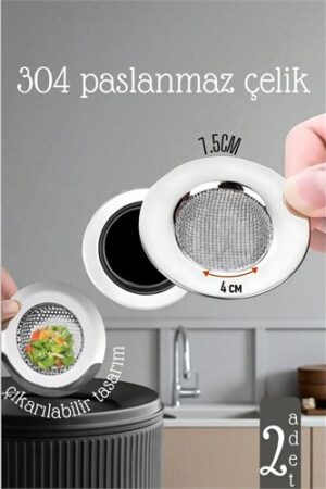 Lavabo Süzgeci - 7.5 cm Çap 2 Lİ SET Gider Sügeci Lavabo Süzgeci . Mutfak Ürünleri ve Mutfak Ekipmanları.