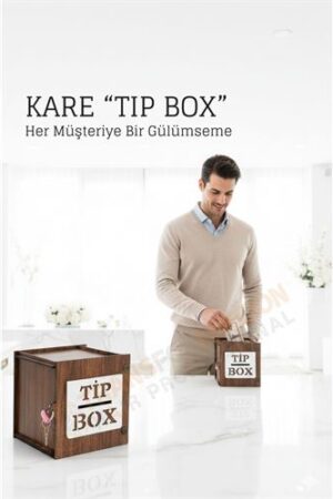Lazer Kesim Ahşap Tip Box – Bahşiş Kutusu | 13x13x12 cm Dekoratif Kutu . Oto-Hırdavat ve Oto ve Hırdavat Ürünleri.