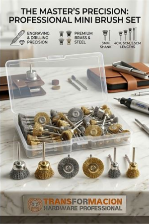 Masterworks 60 Parça Gravür Tel Fırça Seti | 3mm Şaft