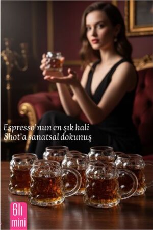 Mini Bubble Espresso & Shot Bardak Borosilikat Cam  – 6'li Set (6x5 cm) . Mutfak Ürünleri ve Mutfak Ekipmanları.