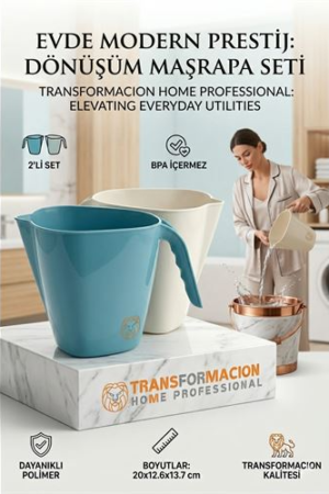 Modern Maşrapa Seti | 2'li Kırılmaz Banyo Su Tası