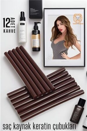 Nano Keratin Kaynak Çubukları 12 ADET KAHVE Absolute . Kuaför Berber ve Kuaför Malzemeleri.