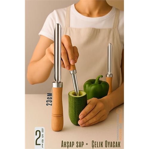 Oyacak - 2 Lİ SET Dolmalık Kabak ve Biber Patlıcan Oyacağı 304 Paslanmaz Çelik . Mutfak Ürünleri ve Mutfak Ekipmanları. Oyacak - 2 Lİ SET Dolmalık Kabak ve Biber Patlıcan Oyacağı 304 Paslanmaz Çelik . Mutfak Ürünleri ve Mutfak Ekipmanları.